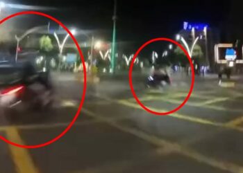 Batman’da iki motosikletin çarpıştığı kaza kamerada