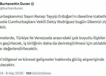 Venezuela Cumhurbaşkanı Vekili Rodriguez, Türkiye'ye geliyor