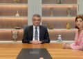KKTC Cumhurbaşkanı Erhürman, BM Kıbrıs Temsilcisi Cuellar ile bir araya geldi