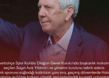 Hatayspor yönetimi Fenerbahçe Spor Kulübü Başkanı Aziz Yıldırım’ı tebrik etti