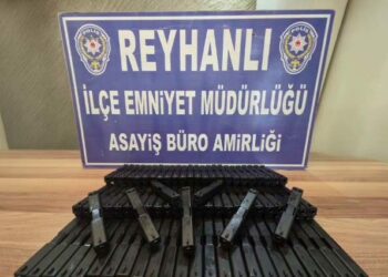 Hatay’da 80 adet tabanca namlusu ve sürgüsü ele geçirildi
