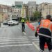 Şişli Bomonti Tünel çıkışında kamyonet devrildi; yol trafiğe kapandı