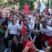 Antalya'daki sporseverler milli takımın yenilgisine üzüldü