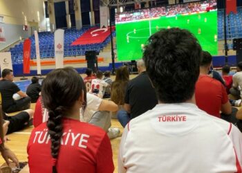 Aydın'da milli maç heyecanı yaşandı
