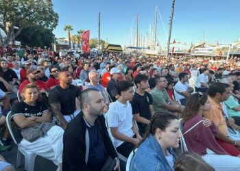 Bodrum'da milli maç heyecanı