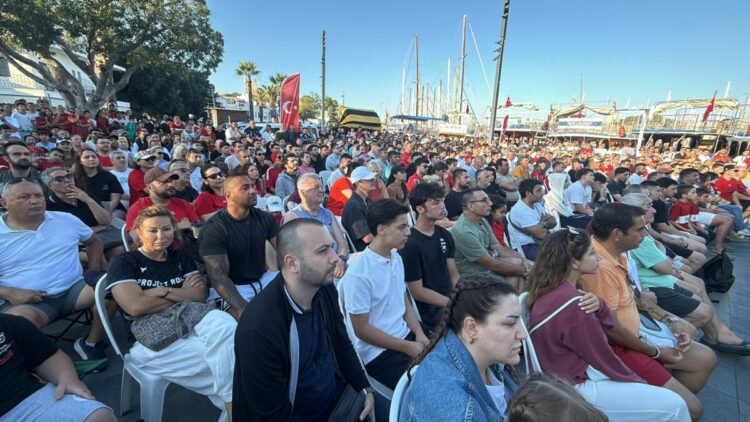 Bodrum'da milli maç heyecanı