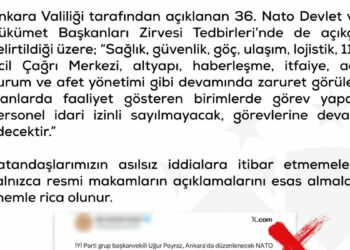 DMM: ‘Ankara'da NATO Zirvesi süresince sağlık görevlilerinin idari izinli olacağına’ dair iddialar doğru değildir