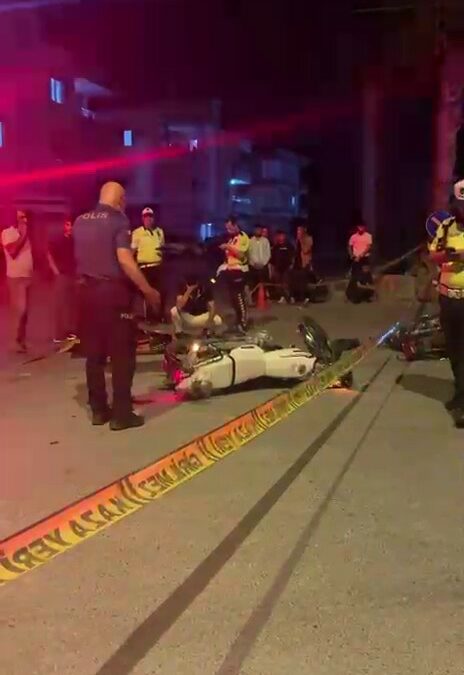 Mersin'de iki motosiklet çarpıştı: 1 ölü, 1 yaralı