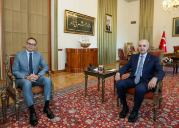 TBMM Başkanı Kurtulmuş, TÜRKPA Genel Sekreteri Hasan'ı kabul etti