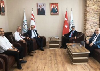 KKTC Ankara Büyükelçisi Korukoğlu'ndan SANKON'a ziyaret