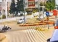 2 yunus polisinin yaralandığı kaza kamerada