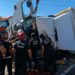 Şanlıurfa'da devrilen TIR'ın şoförü ağır yaralandı