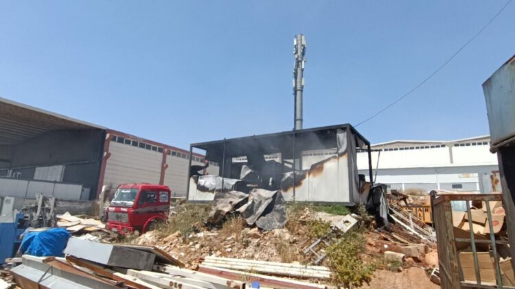 Gaziantep’te metal işletme atölyesinde yangın