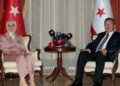 KKTC Başbakanı Üstel, Aile ve Sosyal Hizmetler Bakanı Göktaş'ı kabul etti