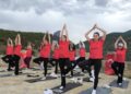 Cehennem Deresi Kanyonu'nda yoga yaptılar