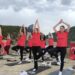 Cehennem Deresi Kanyonu'nda yoga yaptılar