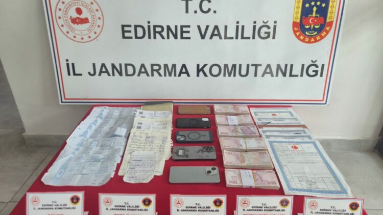 Edirne’deki tefecilik operasyonunda 6 tutuklama