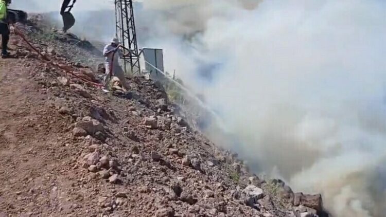 Çanakkale'de makilikte yangın