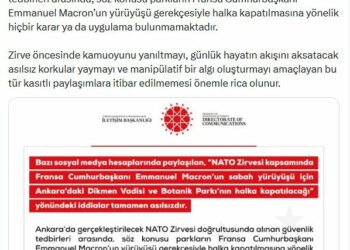 DMM: Dikmen Vadisi ve Botanik Parkı'nın Macron için kapatılacağı iddiası asılsız