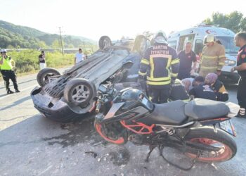 Otomobille motosikletin çarptığı kazada yaralanan Ceyhun, kurtarılamadı