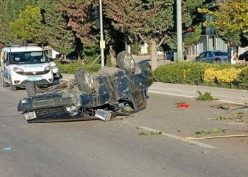 Beypazarı'nda takla atan otomobilin sürücüsü öldü