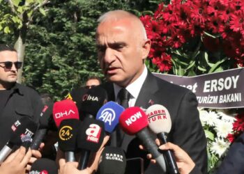 Bakan Ersoy: Kadir İnanır çok eşsiz bir değerdi çok önemli bir ustaydı / Dron görüntüleriyle