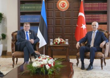 TBMM Başkanı Kurtulmuş, Estonya Parlamentosu Başkanı Hussar ile görüştü