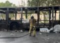 Beykoz’da İETT otobüsü alev alev yandı