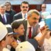 Bakan Tekin Rami Kütüphanesi'nde açılan 'Geleceğin Yazarları' fuarında öğrencilerle biraraya geldi