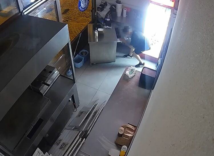 Edirne’de iş yerinden hırsızlık kamerada
