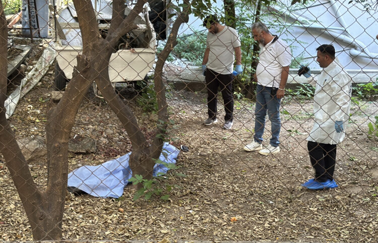Apartman bahçesinde ölü bulundu