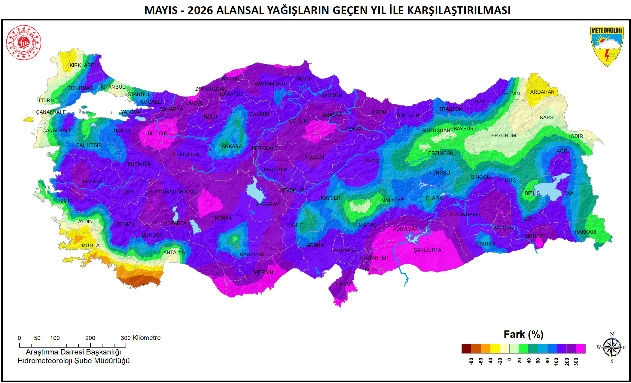 Türkiye'de yağışlarda son 33 yılın mayıs rekoru