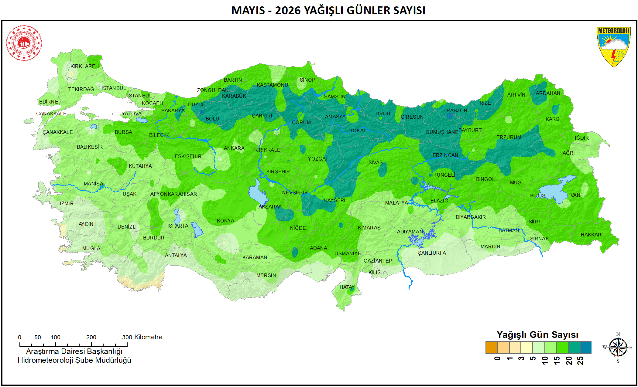 Türkiye'de yağışlarda son 33 yılın mayıs rekoru