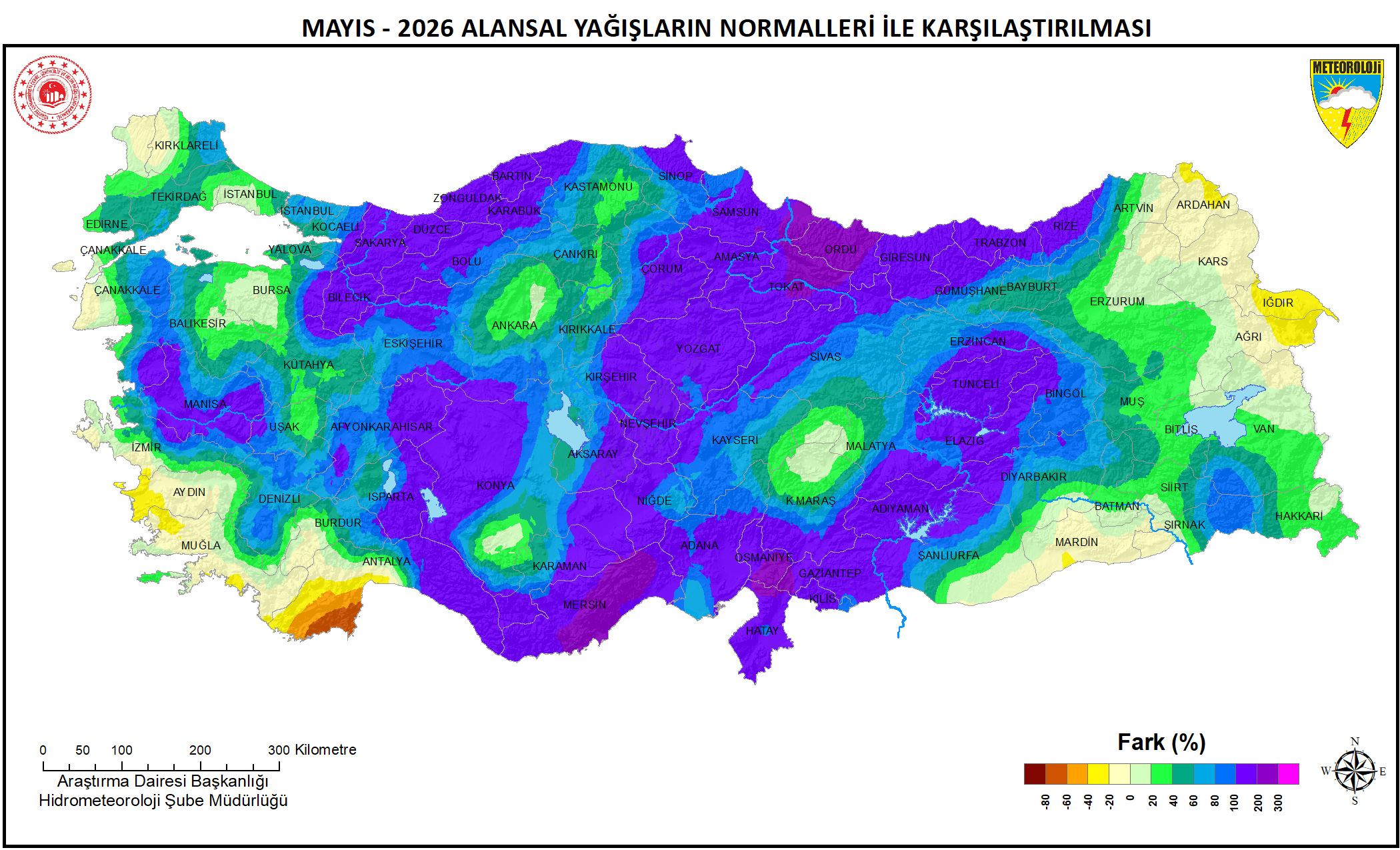 Türkiye'de yağışlarda son 33 yılın mayıs rekoru