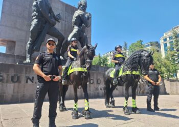 NATO Zirvesi öncesi Ankara'da atlı polislerden devriye