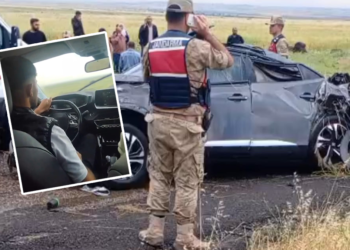 Nişan dönüşü 2 kişinin öldüğü kazanın görüntüleri ortaya çıktı