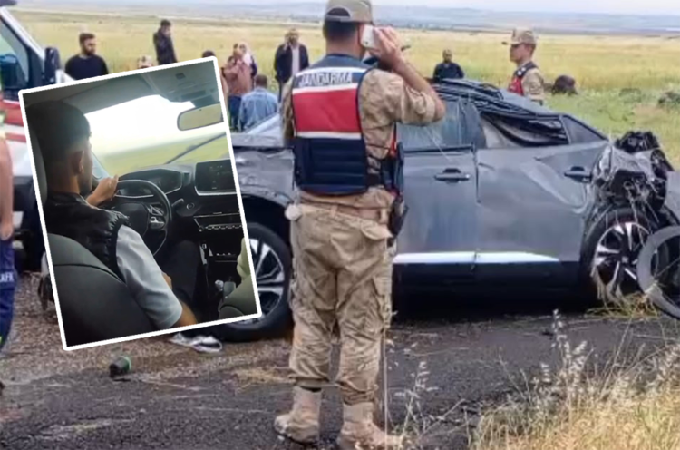 Nişan dönüşü 2 kişinin öldüğü kazanın görüntüleri ortaya çıktı