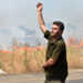 Antalya'nın Kepez ilçesinde orman yangını çıktı. Alevlere havadan ve karadan müdahale ediliyor. Fotoğraf:Tolga YILDIRIM/Antalya,(DHA)