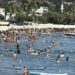 Bodrum’da sıcak havada turistlerin deniz keyfi