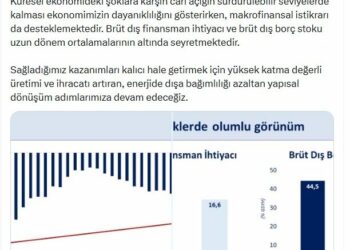 Bakan Şimşek: Sürdürülebilir seviyedeki cari açık ekonomimizin dayanıklılığını gösteriyor