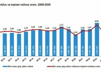 2025'te 2,4 milyon kişi iller arasında göç etti