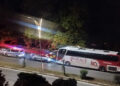 Polis aracına çarpan yolcu otobüsünün şoförü alkollü çıktı