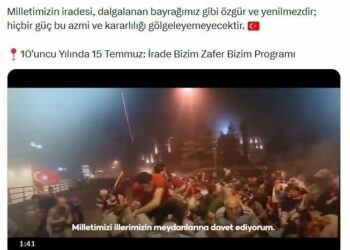 Emine Erdoğan'dan '10'uncu Yılında 15 Temmuz: İrade Bizim Zafer Bizim Programı' paylaşımı