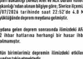 Elazığ'da 4.0 büyüklüğünde deprem