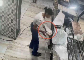 Fırının kasasından 10 bin lira çaldılar; o anlar kamerada