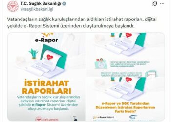 'e Rapor Sistemi' ile istirahat raporlarında yeni dönem