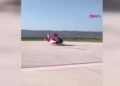 Ambulans helikopter, 14 yaşındaki hasta için havalandı