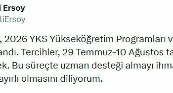 YKS Yükseköğretim Programları ve Kontenjanları Kılavuzu yayımlandı