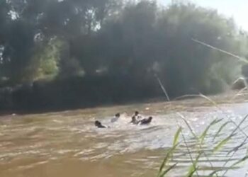 Eda ve Şahin'in nehirde akıntıya kapıldıkları anlar kamerada