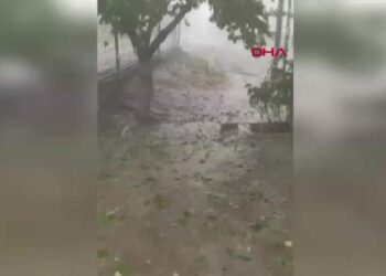 Edirne'de kuvvetli sağanak etkili oldu